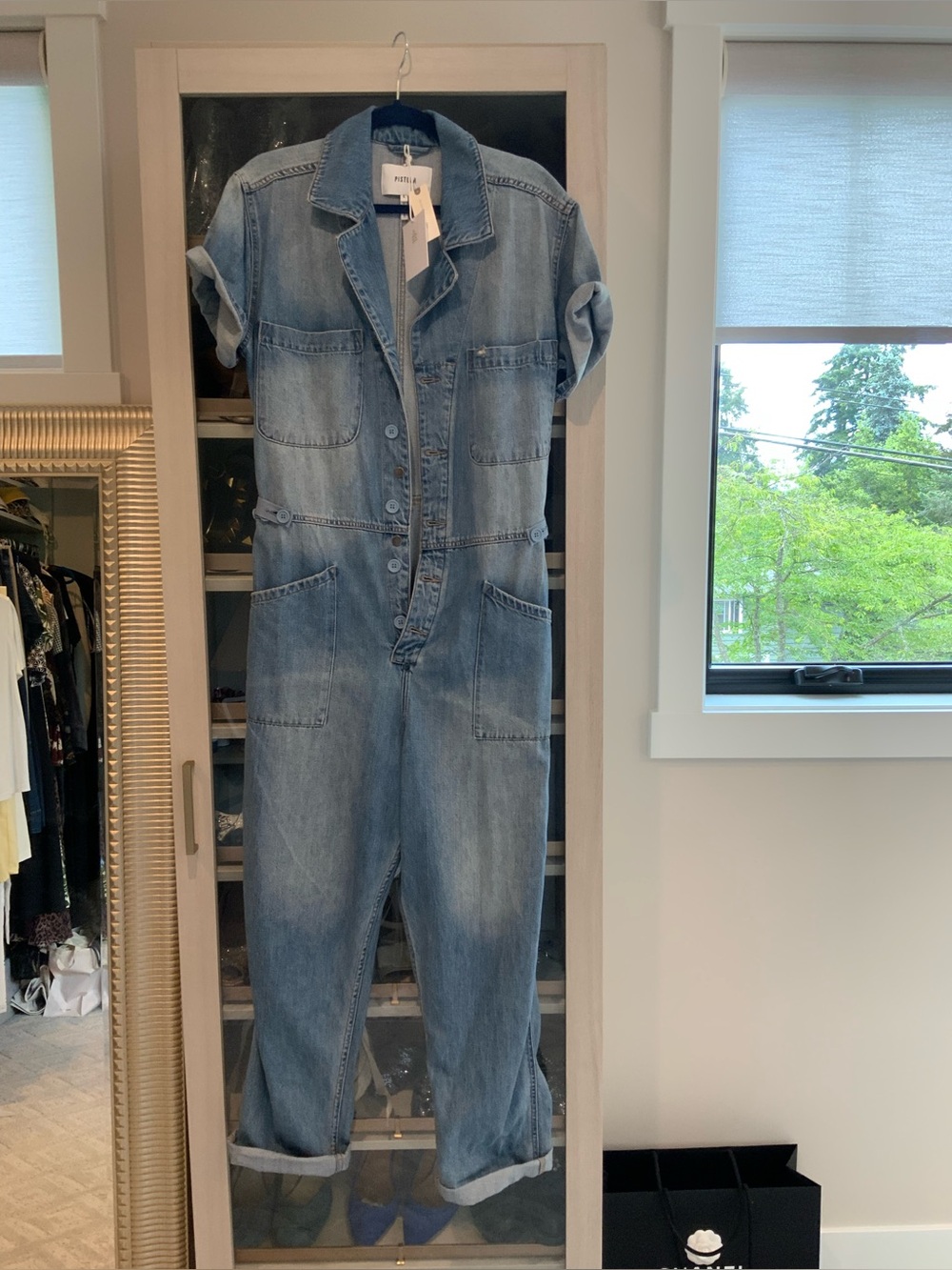 pistola Light Blue Denim Women’s Jumpsuit Overalls